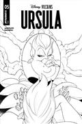 DISNEY-VILLAINS-URSULA-5-CVR-G-INC-110-ROBERT-QUINN-LINE-ART-VAR