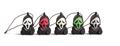 Ghost Face Micro Charms Set Hmbr Vin Fig 5 Pack (Net) (C: 1-