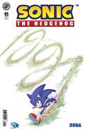 Sonic The Hedgehog #91 Variant B (Haines)