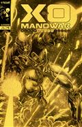 X-O Manowar Black White & Gold #1 Variant D Foil (Quesada Gold Version) (MR)