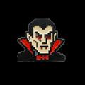 Titan Merch Original Gaming 8 Bit Dracula Enamel Pin Badge