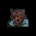 Titan Merch Original Gaming 8 Bit Werewolf Enamel Pin Badge