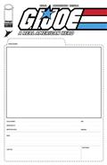 GI Joe A Real American Hero #325 Cvr F Blank Sketch File Card Var