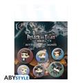 Attack On Titan Chibi Characters 6Pc Badge Pack (Net) 