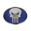 Marvel Punisher Blue Oval 3X4 Belt Buckle (Net) 