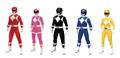 One-12 Collective Mighty Morphin Power Rangers Dlx AF Set (N