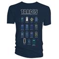 Doctor Who Every Tardis II Sz S Navy Ts (Net) 