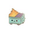 Dumpster Fire Pastel 1.2In Enamel Pin (Net) 