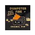 Dumpster Fire Black And Gold 1.2In Enamel Pin (Net) 