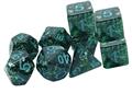 VERDIGRIS-GRECIAN-VASE-DICE-TRADITIONAL-9-SET-