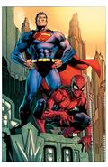 DC Marvel Superman Spider-Man #1 (One Shot) Cvr B Jim Lee Card Stock Var