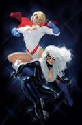 DC Marvel Superman Spider-Man #1 (One Shot) Cvr V David Talaski Power Girl & Black Cat Card Stock Var