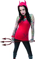 Kreepsville Devil Hooded Womens Tunic Lg (C: 0-1-1)