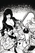 Harley Quinn X Elvira #1 Cvr Q 15 Copy Incv Hardin Line Art Virgin