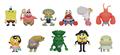 Nickelodeon 3D Foam Bag Clip 24Pcs Bmb Ds (C: 1-1-2)