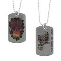 Marvel Ghost Rider Skull Dog Tag Necklace (Net) 