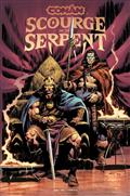 Conan The Barbarian Scourge of The Serpent TP Vol 01 Direct Market Edition Roberto De La Torre Throne Cvr (MR)