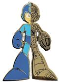 Mega Man Endoskeleton Rainbow Holo Foil Crest Pin (C: 1-1-2)