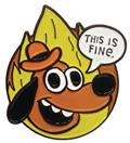 Kc Green This Is Fine Offical Pin 