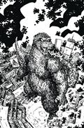 Godzilla vs America Boston #1 25 Copy Longergan B&W Incv