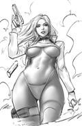 Heat Seeker Exposed A Gun Honey Series #2 (of 4) Cvr I Inc 1:5 Derrick Chew Sketch Var (MR)