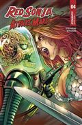 Red Sonja Attacks Mars #4 (of 4) Cvr C Greg Land Polybagged Trading Card Var-Originally Apr250127