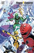 Power Rangers Unlimited #1 C Every Ranger Ever Cardstock Connecting Variant (Dressed Zonno)