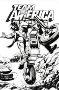 Team America Racing Full Throttle Edition #1 (One Shot) Cvr F Javier Saltares B&W Variant