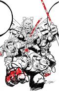 Super Mondo Mega Mutts #1 (of 4) Cvr J Inc 1:100 Juan Gedeon Bloody B&W Var