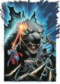 Justice League vs Godzilla vs Kong #4 (of 7) Cvr C Whilce Portacio Godzilla Card Stock Var