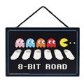 PAC-MAN-8-BIT-ROAD-8X6-HANGING-WOOD-SIGN-(Net)-