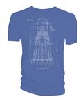 Doctor Who Dalek Blueprint Light Blue T/S S (Net) 