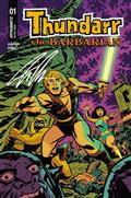 Thundarr The Barbarian #1 Cvr S Inc 1:100 Michael Cho Signed By Jason Aaron Var