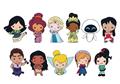 Disney Girl Power 3D Foam Bag Clip 24Pc Bmb Ds (Net) 