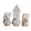 Rpg Dice Set 7 Unicorn Teal 