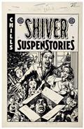 Ec Shiver Suspenstories #1 (One Shot) Cvr D Inc 1:20 Darick Robertson B&W Artist Edition Var (MR)