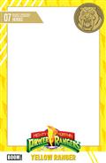 Mighty Morphin Power Rangers (2026) #7 D Trading Card Blank Sketch Variant