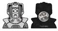 Doctor Who 1980S Cyberman No Text Enamel Pin Badge