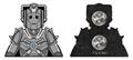 Doctor Who Cyberwarrior Enamel Pin Badge