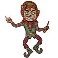 Cruddy Christmas Angry Elf Mini Monster Wall Decor (Net) 