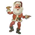 Cruddy Christmas Mall Santa Mini Monster Wall Decor (Net) 