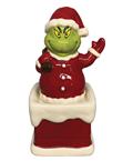 Grinch Who Stole Xmas Santa Grinch Chimney Salt & Pep Shaker (Net)