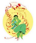 CRY-WOLF-GIRL-STICKER