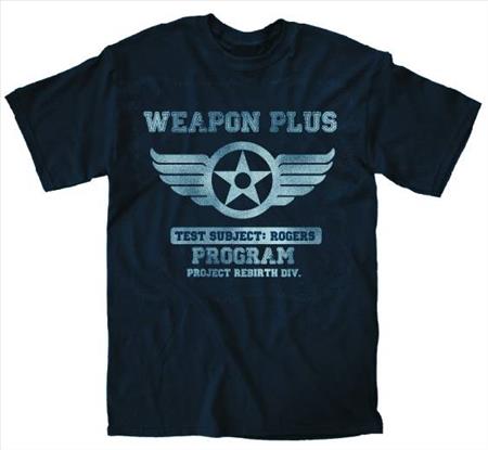 MARVEL WEAPON PLUS ROGERS PX NAVY T/S LG (O/A) (C: 1-1-0)