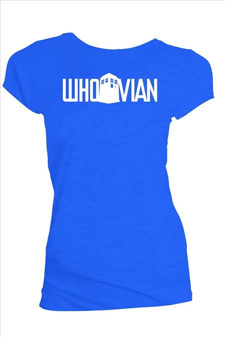 DOCTOR WHO WHOVIAN BLUE WOMENS T/S LG (C: 0-1-1)