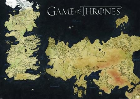 GAME OF THRONES MAP OF WESTEROS 39X55 POSTER (C: 1-1-2)