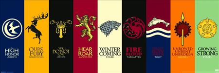 GAME OF THRONES HOUSE SIGILS 12X36 POSTER (C: 1-1-2)