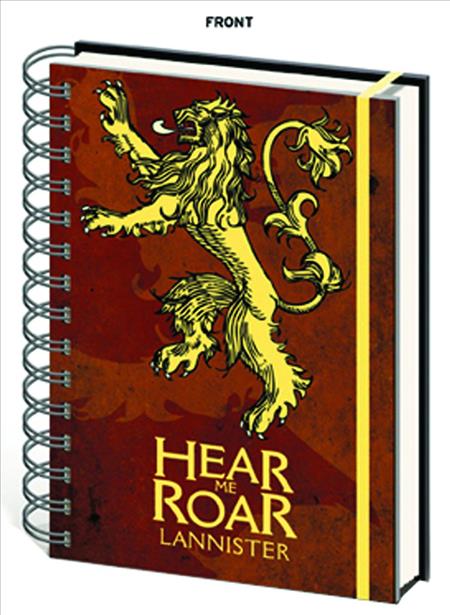GAME OF THRONES HOUSE LANNISTER NOTEBOOK (C: 1-1-2)