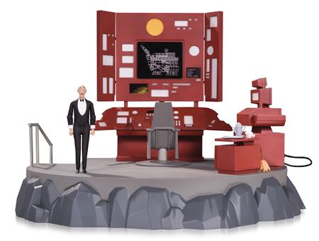 BATMAN ANIMATED BATCAVE PLAYSET WITH ALFRED
