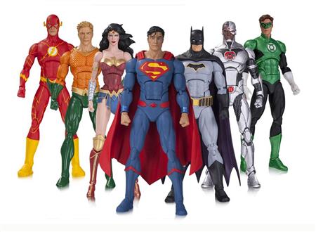DC REBIRTH JUSTICE LEAGUE ACTION FIGURE 7 PACK
